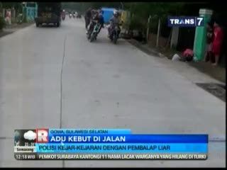 Polisi Kejar-kejaran dengan Pebalap Liar