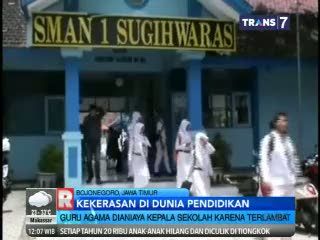 Datang Terlambat, Guru Agama Dianiaya Kepala Sekolah