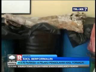 Polisi Periksa 14 Pelaku Pengolahan Kikil Berformalin