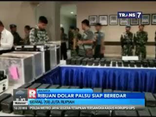 Ribuan Dolar Palsu Siap Beredar