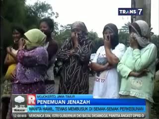 Wanita Hamil Tewas Membusuk di Semak-semak Perkebunan