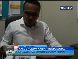 Dokter Dilaporkan Perawat ke Polisi