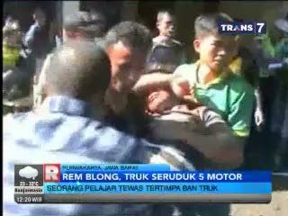Tragis! Pelajar Perempuan Tewas Tertimpa Badan Truk