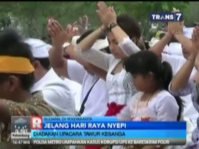 Ribuan Umat Hindu Hadiri Upacara Tawur Kesanga