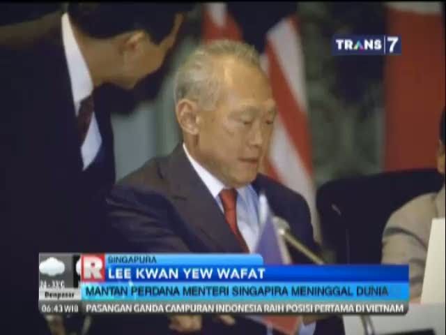 Mantan PM Singapura Lee Kuan Yew Tutup Usia