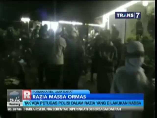 Massa Ormas Merazia Tempat Hiburan Malam