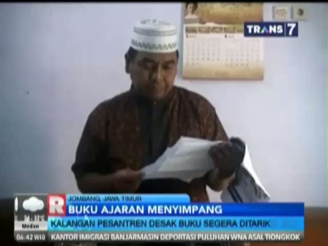 Pemda Jombang Tarik Peredaran Buku Ajaran Menyimpang