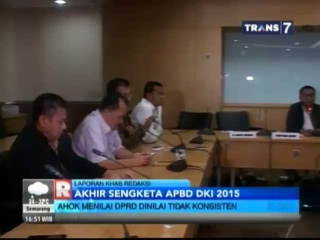 Ahok Menilai DPRD Tidak Konsisten Soal APBD DKI 2015