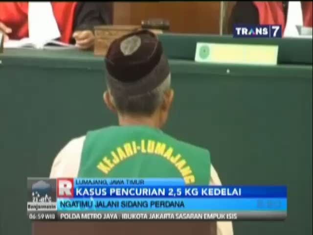 Sidang Perdana Kasus Pencurian Kedelai