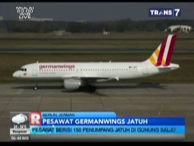 Pesawat Germanwings Jatuh di Sekitar Pegunungan Alpen Prancis