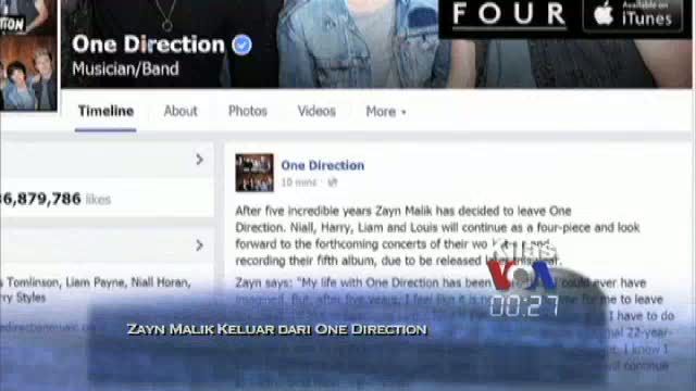 Zayn Malik Keluar dari One Direction