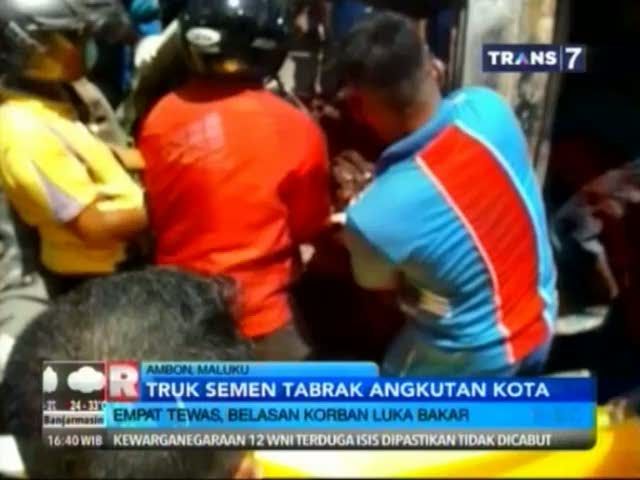 Tabrakan Maut Truk Vs Angkutan Kota, Korban Tewas Bergelimpangan