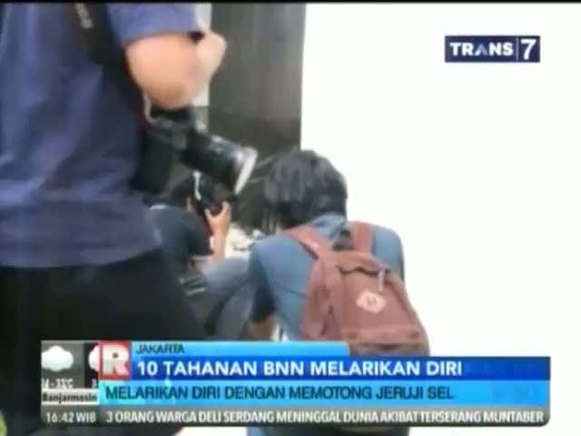 10 Tahanan BNN Melarikan Diri
