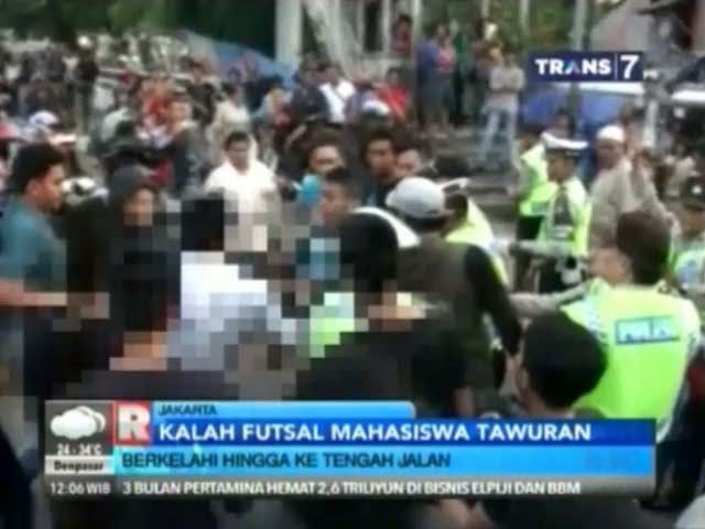 Kalah Futsal, Dua Kubu Mahasiswa di Jakarta Tawuran