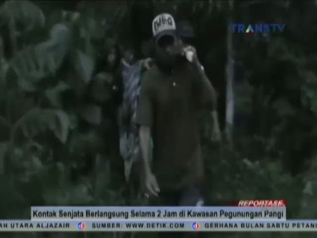 Densus 88 Terlibat Baku Tembak dengan Kelompok Santoso