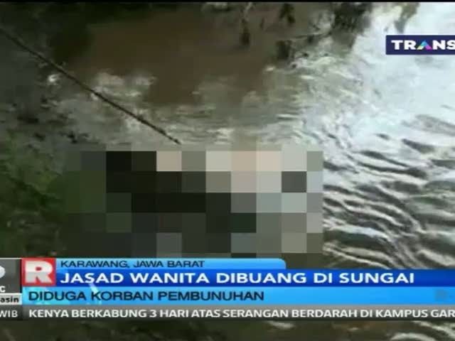 Sesosok Mayat Wanita Ditemukan Tersangkut Akar Pohon