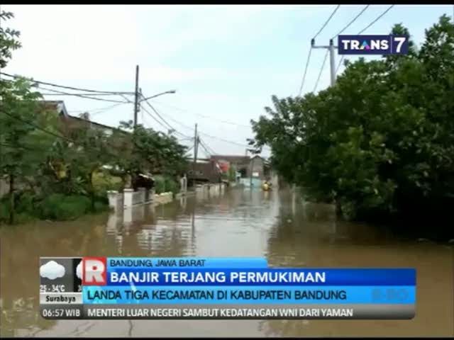 Banjir Terjang Tiga Kecamatan di Kabupaten Bandung