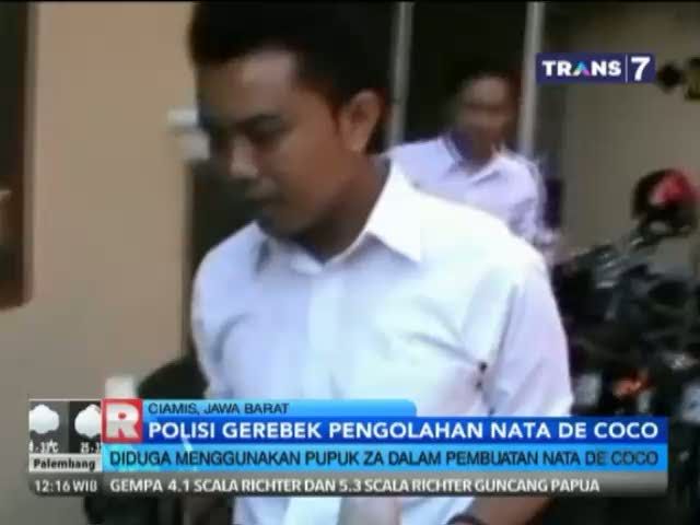 Pabrik Nata de Coco yang Menggunakan Pupuk Digerebek Polisi 