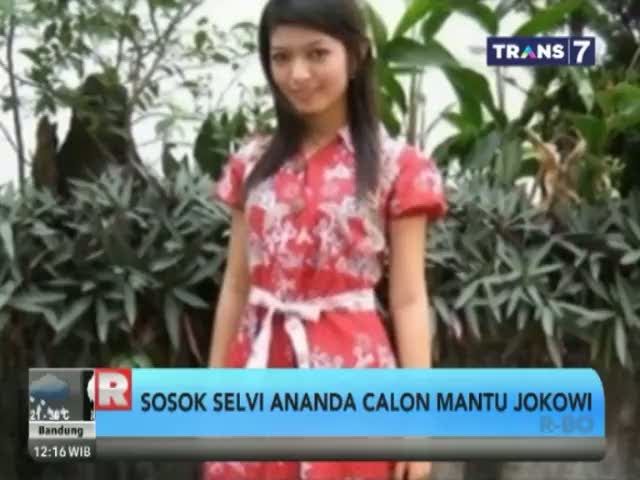 Sosok Selvi Ananda Calon Mantu Jokowi