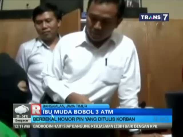 Ibu Muda Bobol 3 ATM