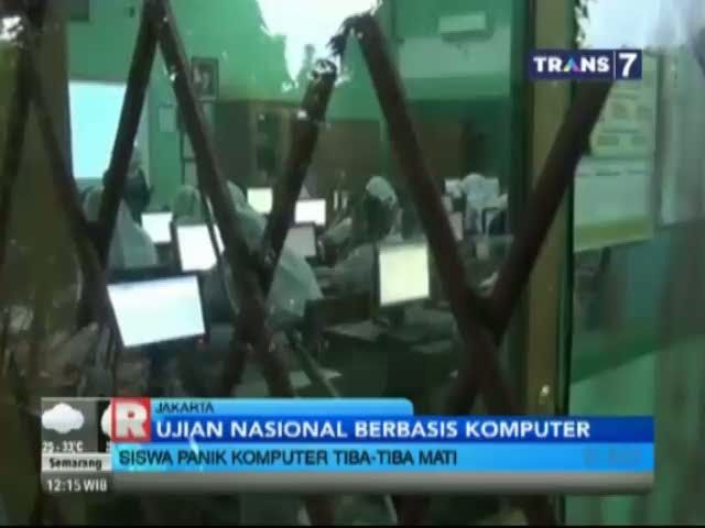 Siswa Panik, Komputer Ujian Nasional Tiba-Tiba Mati