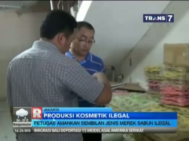 Produksi Kosmetik Ilegal Digerebek BP POM