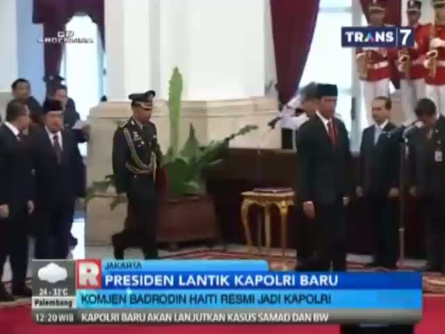 Dilantik Presiden, Badrodin Resmi Pimpin Kapolri