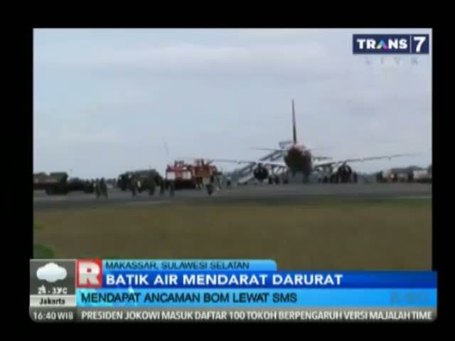 Dapat Ancaman Bom, Batik Air Mendarat Darurat