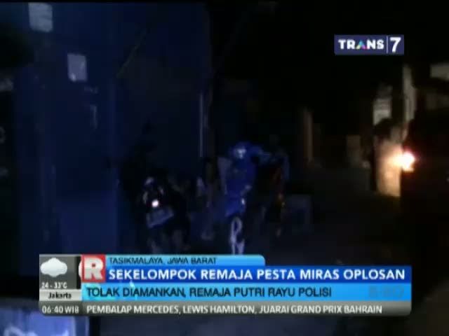 Polisi Gerebek Pesta Miras Para Remaja