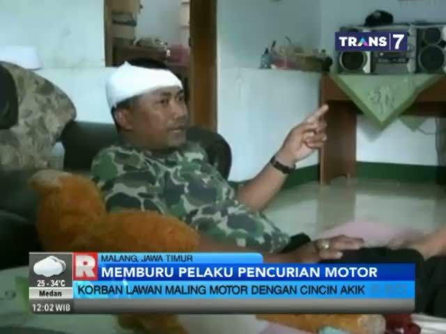 Korban Begal Motor Lawan Pelaku dengan Cincin Akik