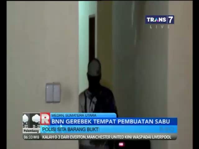 BNN Gerebek Tempat Pembuatan Sabu