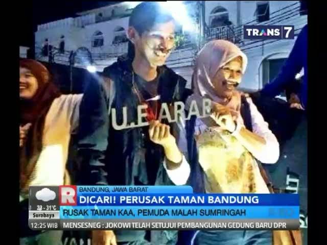 Dicari! Perusak Taman Bandung