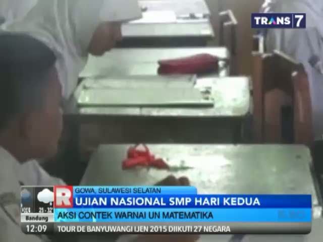 Aksi Contek Warnai UN Matematika