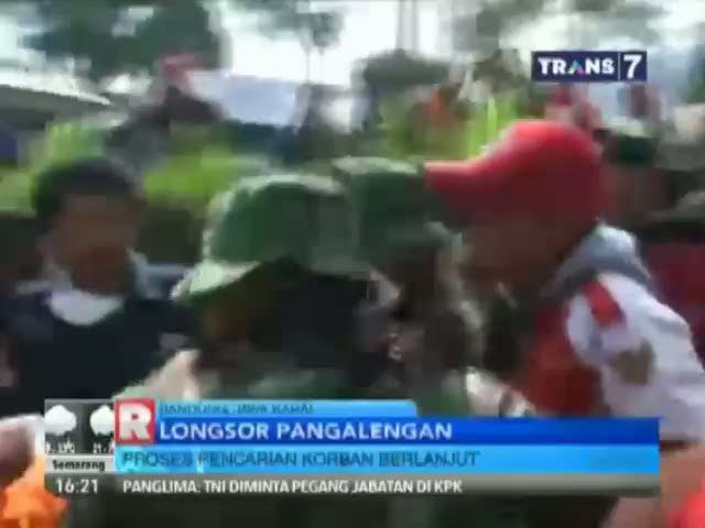 Proses Pencarian Korban Longsor Pangalengan Berlanjut