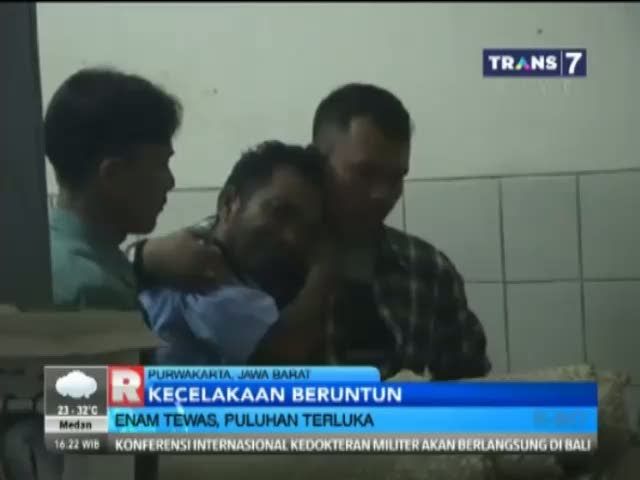 Kecelakaan Beruntun di Tol Cikampek, 6 Orang Tewas