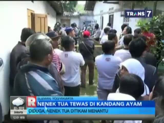 Diduga Ditikam, Nenek Tua Tewas di Kandang Ayam