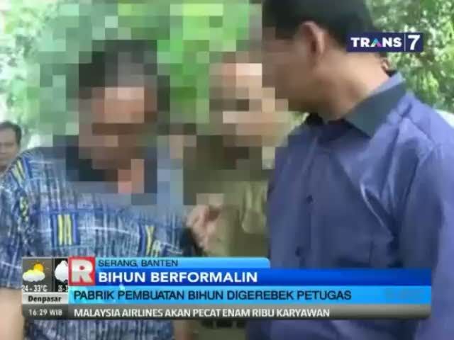 Pabrik Bihun Berformalin Digerebek Petugas