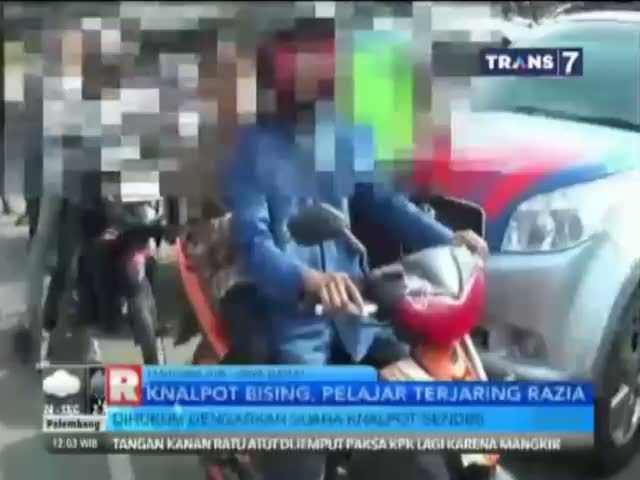 Knalpot Bising, Pelajar Terjaring Razia