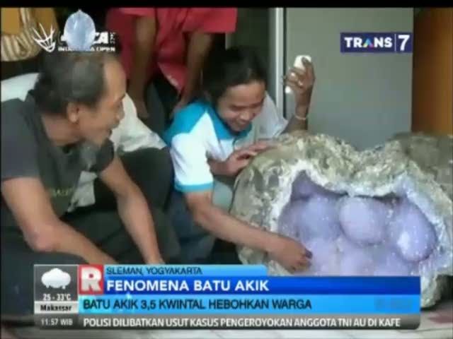 Batu Akik 3,5 Kwintal Hebohkan Warga