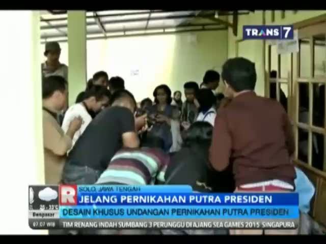 Desain Khusus Undangan Pernikahan Putra Presiden Jokowi