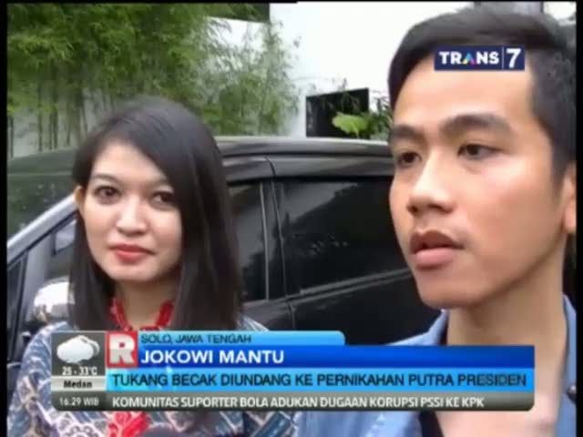 Tukang Becak Diundang ke Pernikahan Putra Presiden 