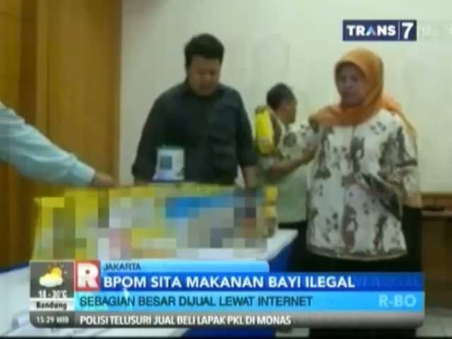 BPOM Sita Makanan Bayi Ilegal