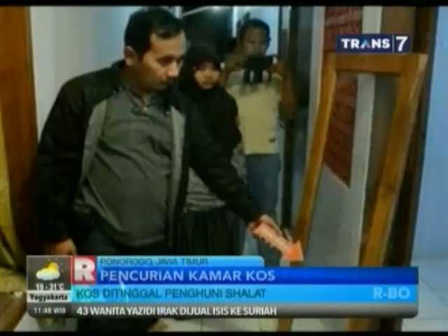 Ditinggal Tarawih, Kamar Kos Dibobol Maling