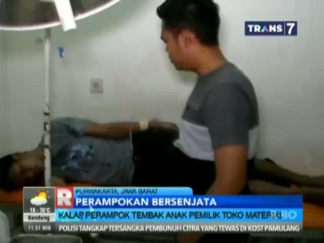 Anak Pemilik Toko Material Ditembak Perampok