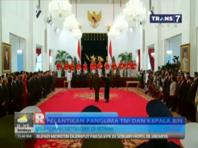 Pelantikan Panglima TNI dan Kepala BIN Dilakukan Serentak