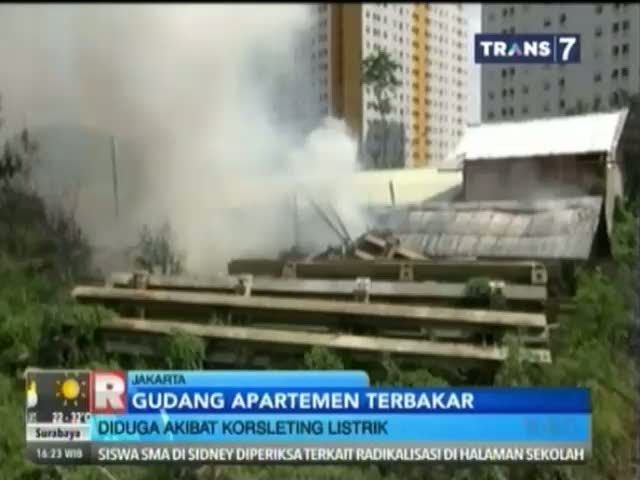 Gudang Apartemen Terbakar