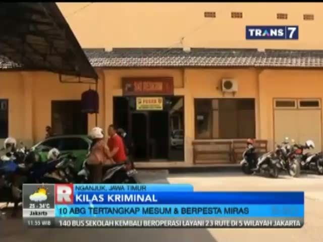 10 ABG Tertangkap Mesum dan Berpesta Miras