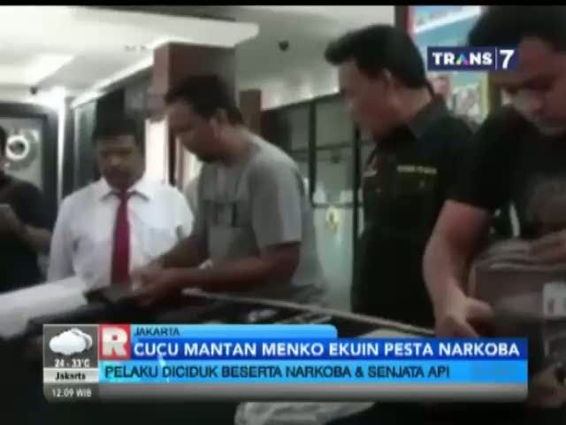 Cucu Mantan Menko Ekuin Pesta Narkoba