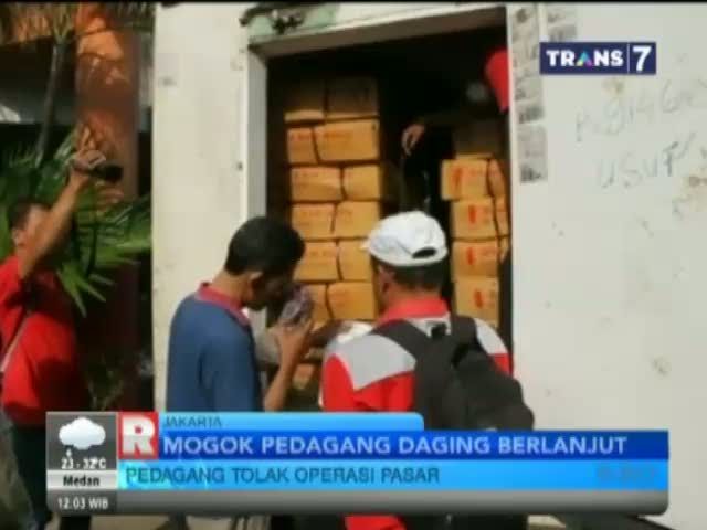 Mogok Pedagang Daging Berlanjut