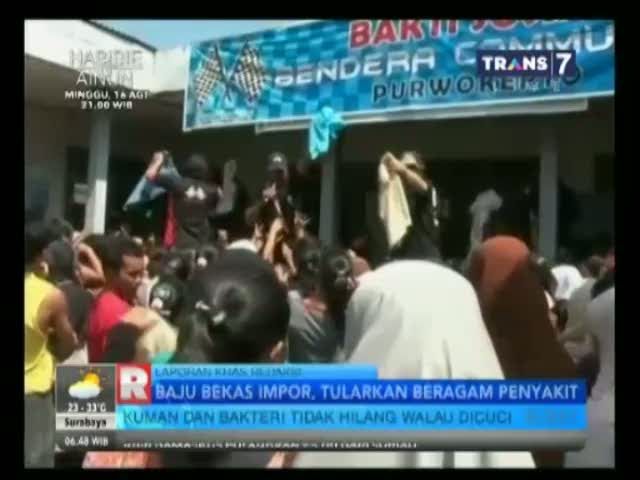 Baju Bekas Impor, Biang Penularan Penyakit